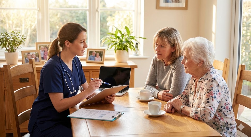 Caring healthcare professional ready to help